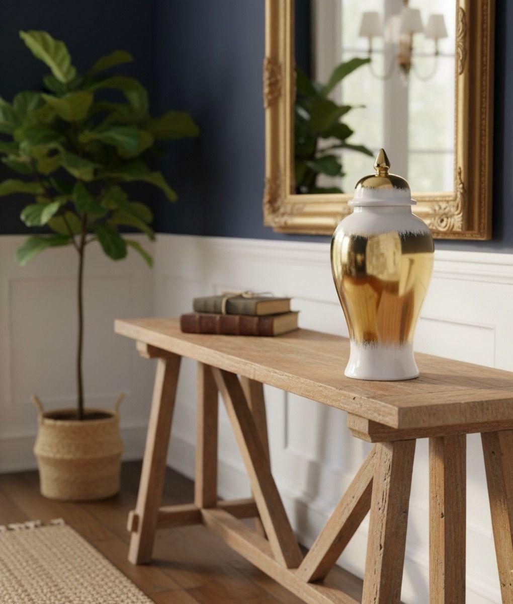 Potiche Decorativo Tapa Estilo Glamour Regencia Lujo Jhn-8