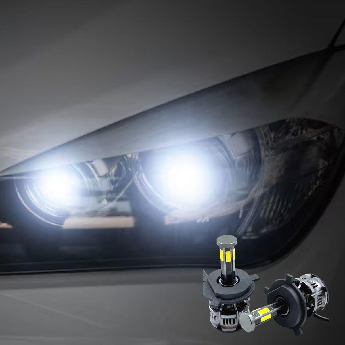 Luces Turbo LED H4 Faro Alto Rendimiento Vehículos Jhn-4