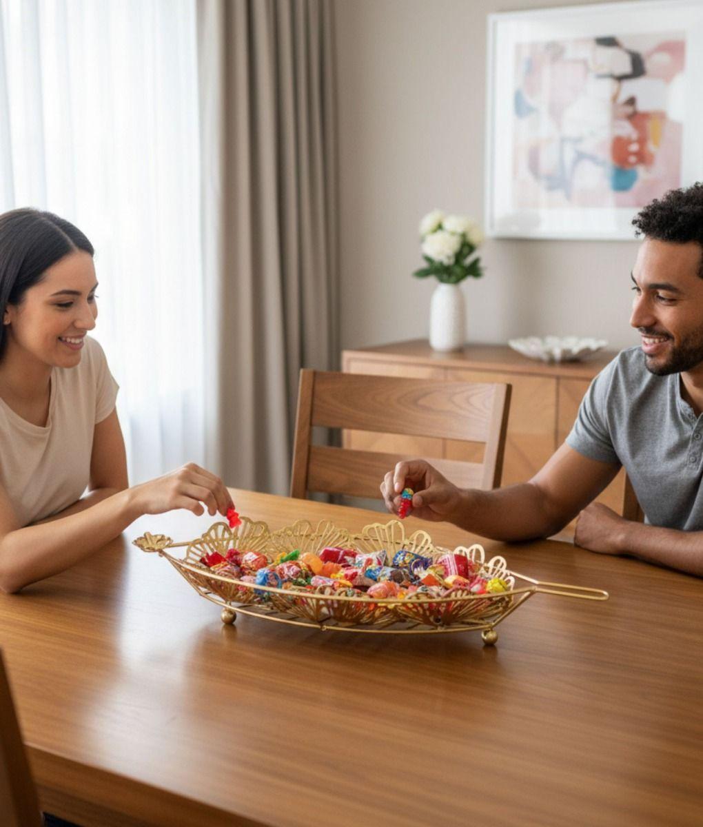 Bandeja Decorativa Estilizada Adorno Almacenamiento Jhn-4