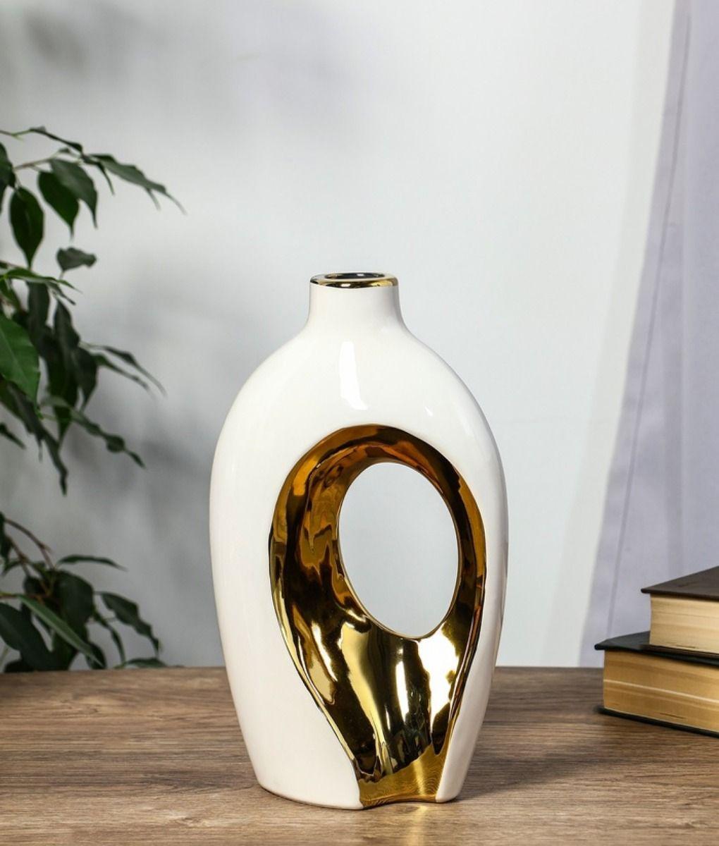 Florero Decorativo Escultural Jarrón Abstracto Corazón Jhn-3