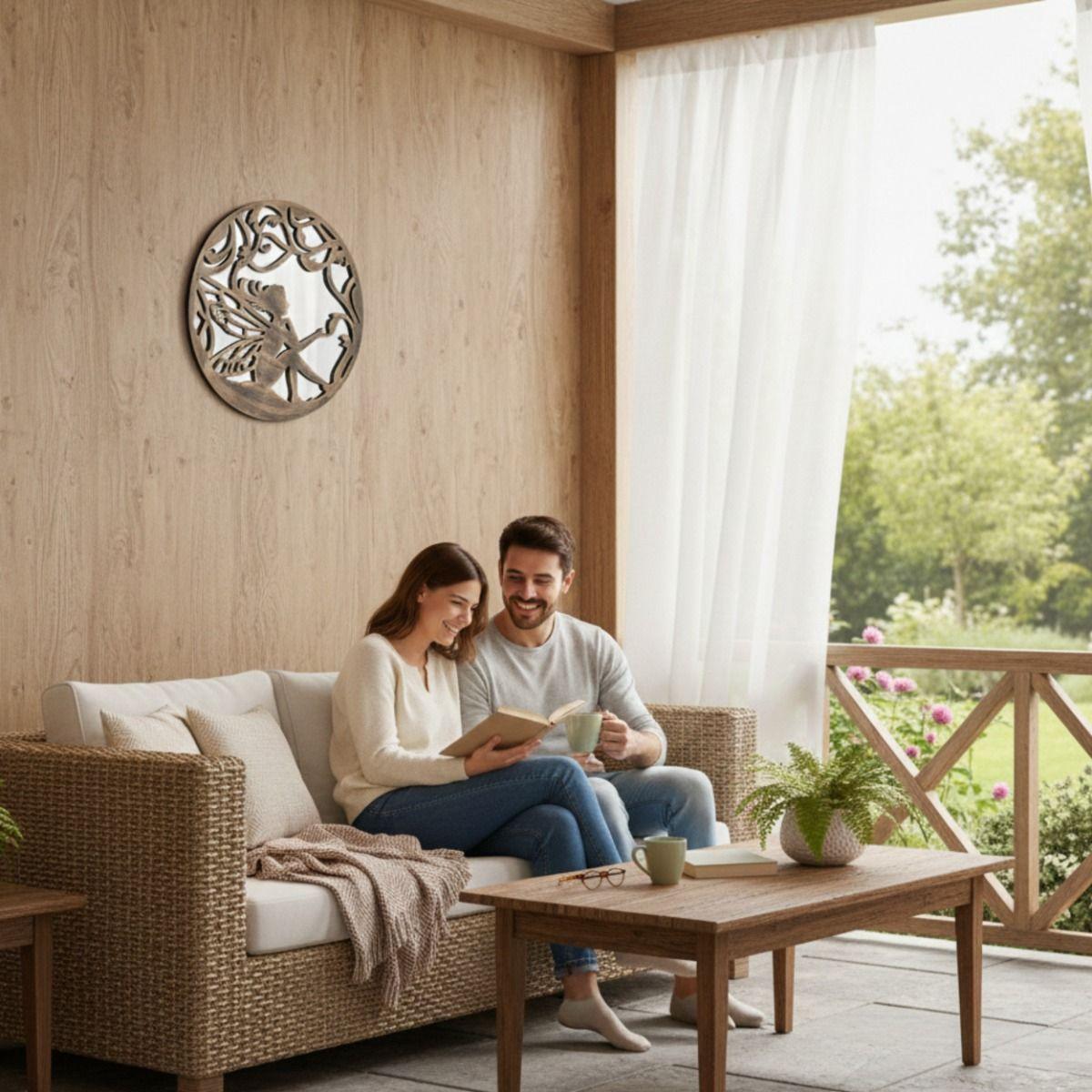 Espejo Decorativo Pared Adorno Diseño Despertar Hada Jhn-3