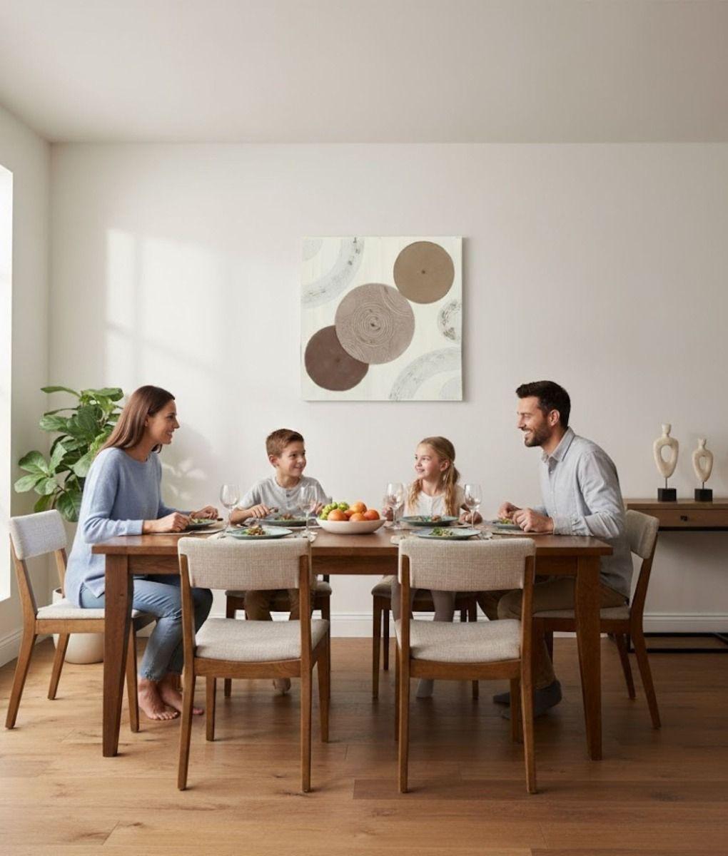 Cuadro Decorativo Abstracto Círculos Adorno Pared Jhn-4