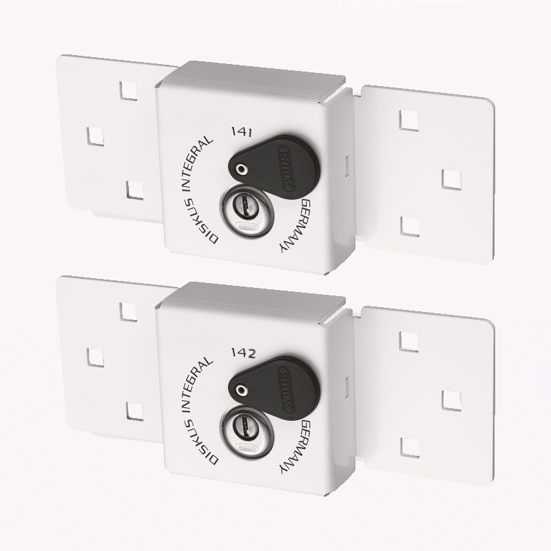 Pack Cerradura Abus Furgon Vanlock Candado diskus Di141 Di142 Twins-3