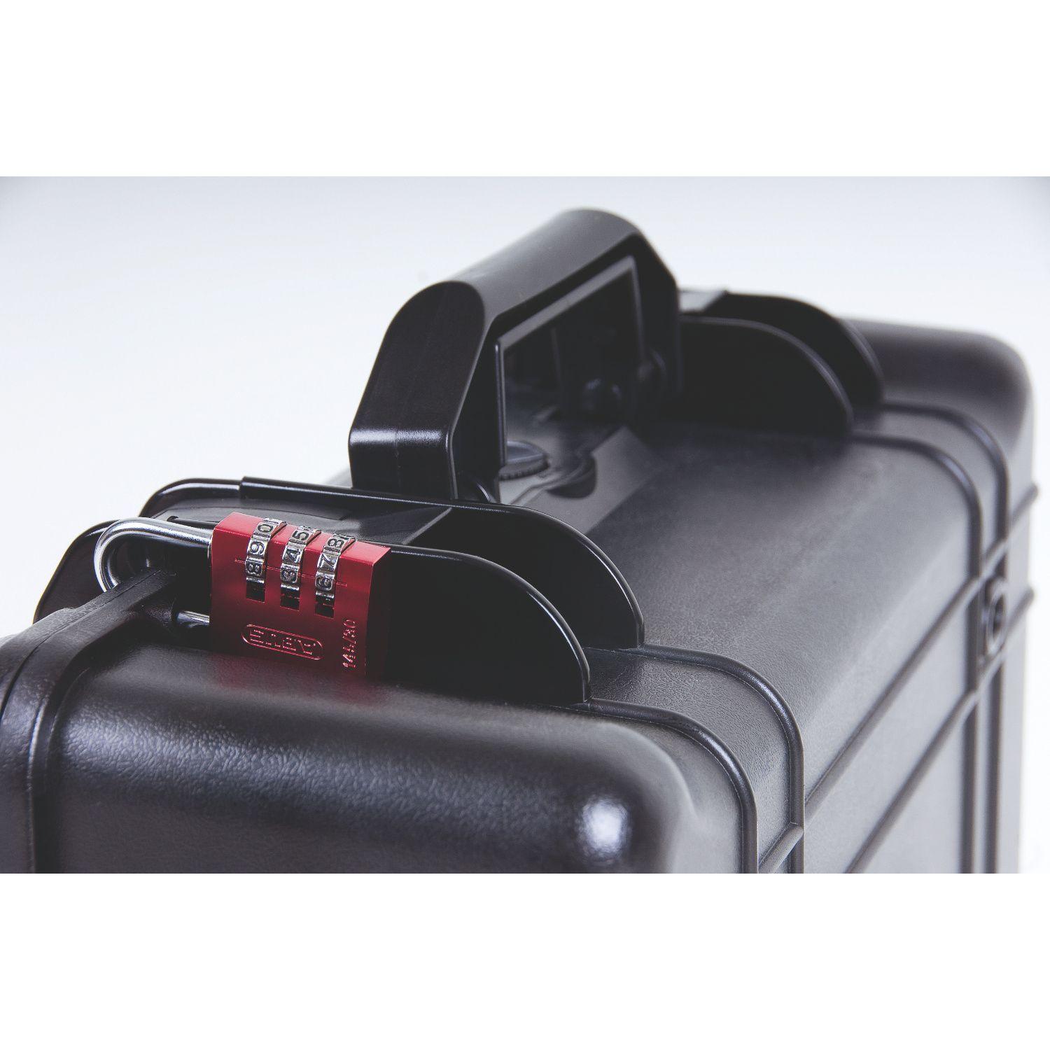 Candado Abus 145 30mm Aluminio Con Clave Rojo-3