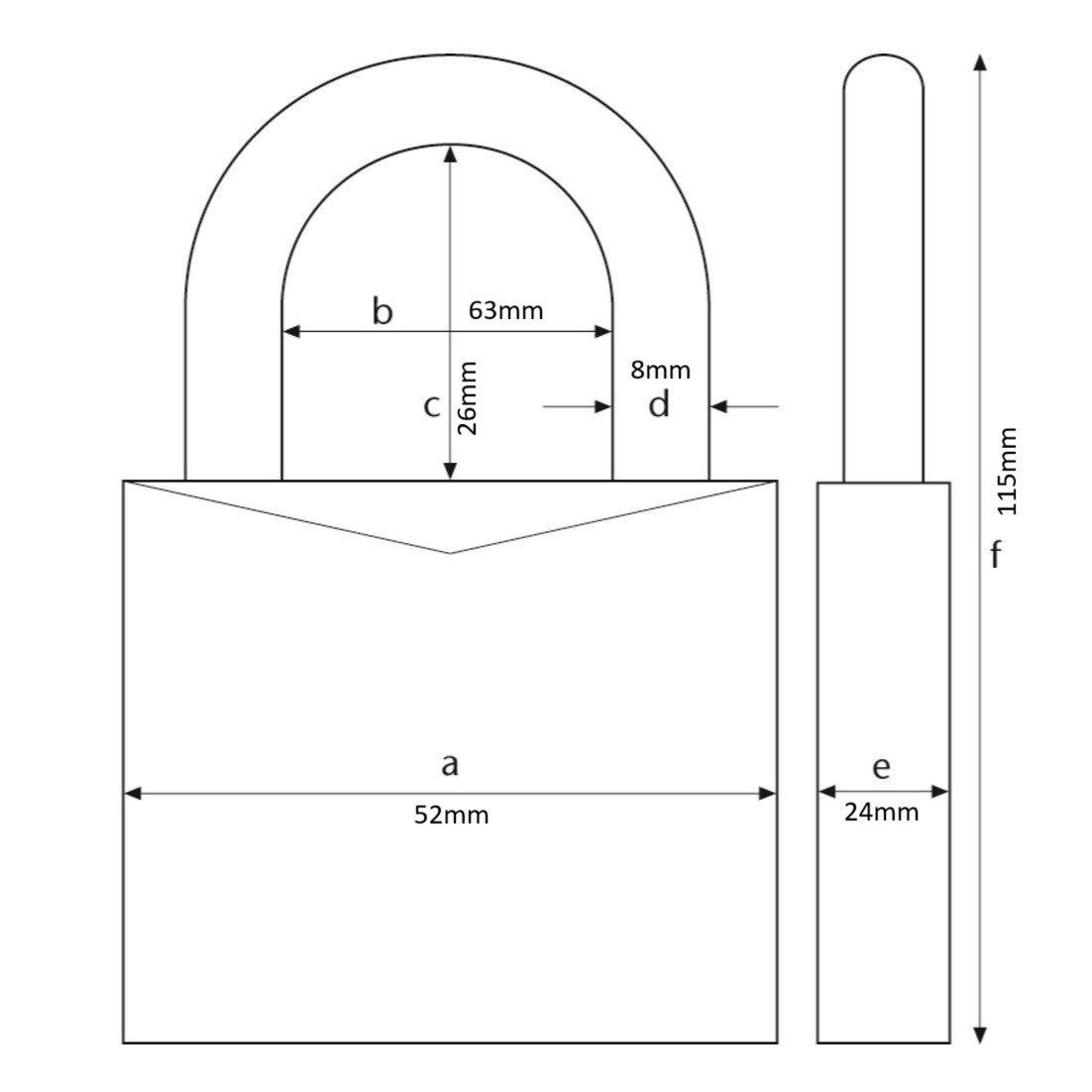 Candado Laton 180IB 50 HB63-2
