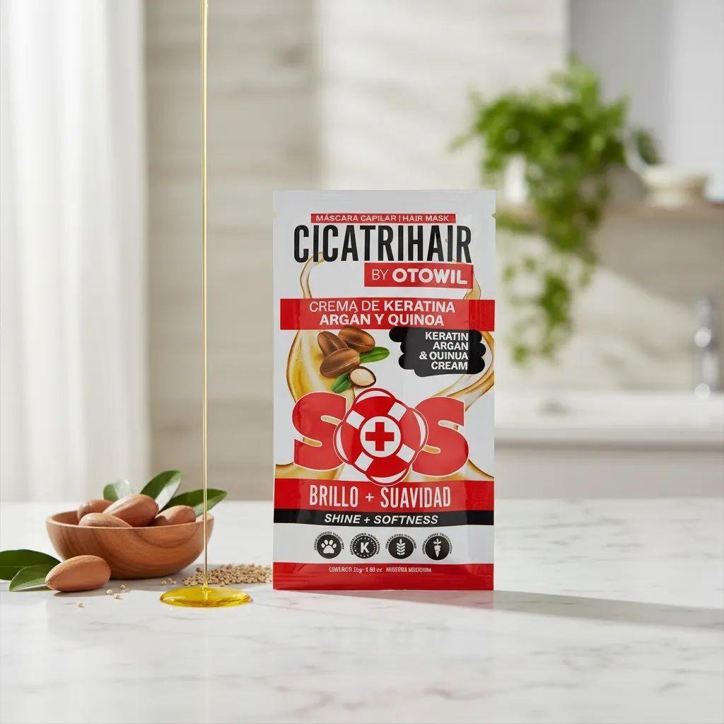 Máscara Otowil Cicatrihair SOS Keratina y Argan Sobre 25gr-1