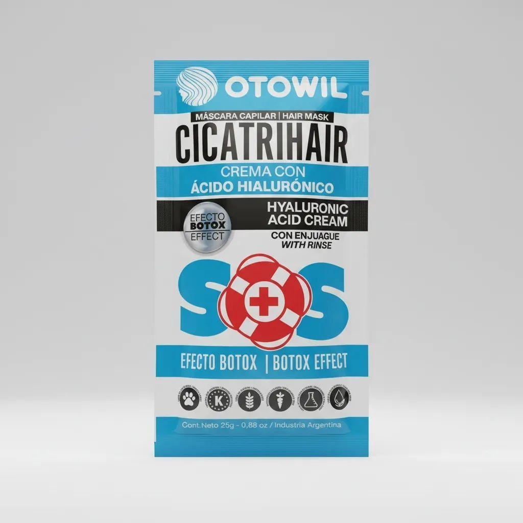 Máscara Otowil Cicatrihair SOS Keratina y Ácido Hialuronico Sobre 25gr-4