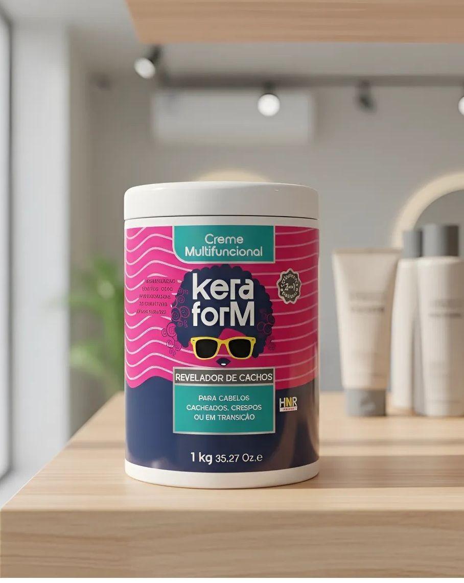 Crema Multifuncional 2 En 1 Keraform Revelador De Rizos 1kg-2