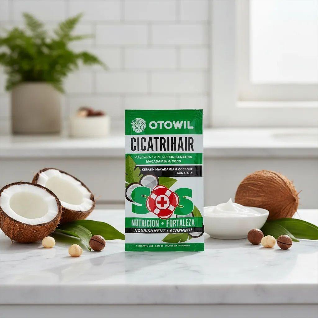 Máscara Otowil Cicatrihair SOS Keratina y Macadamia Sobre 25gr-2