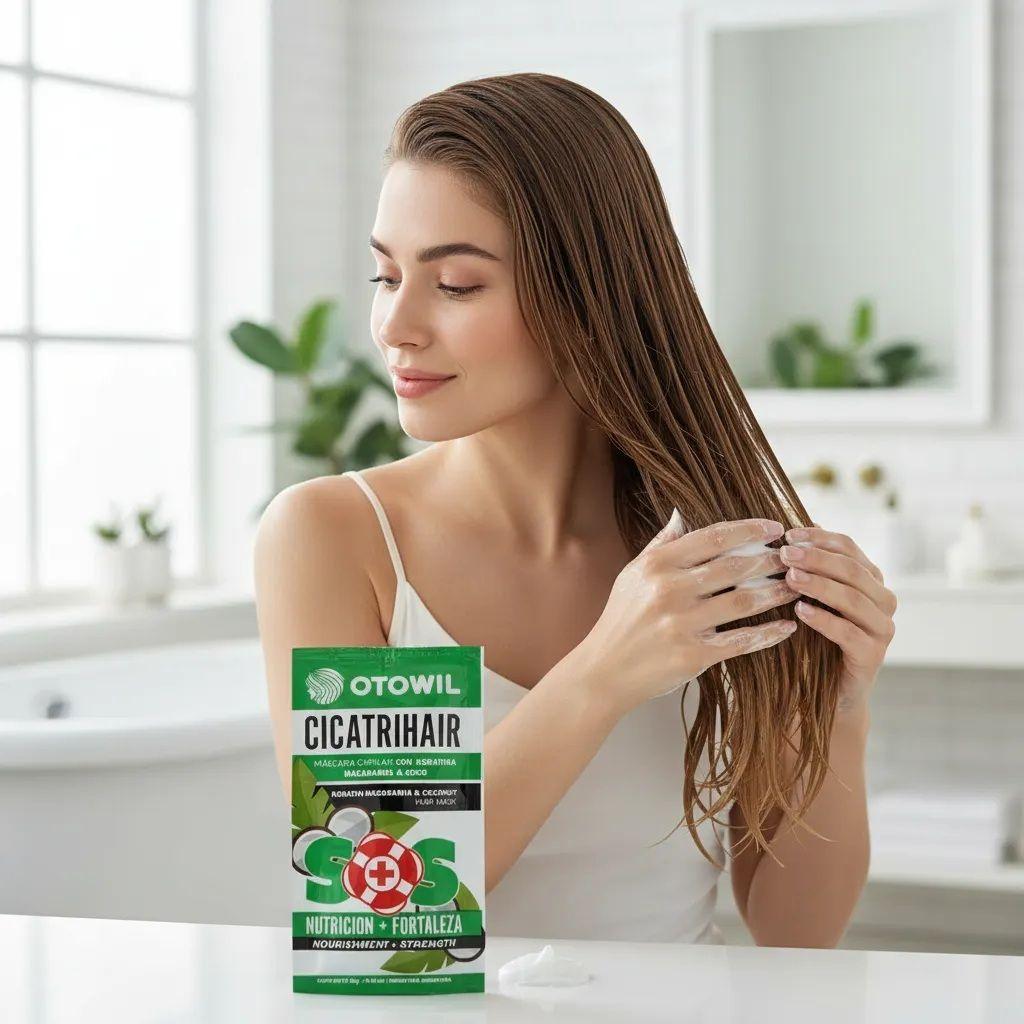 Máscara Otowil Cicatrihair SOS Keratina y Macadamia Sobre 25gr-3