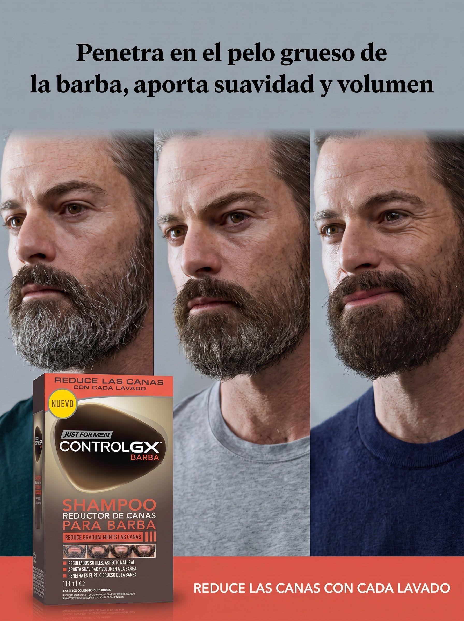 Shampoo JFM Control De Canas Gx Para Barba-3