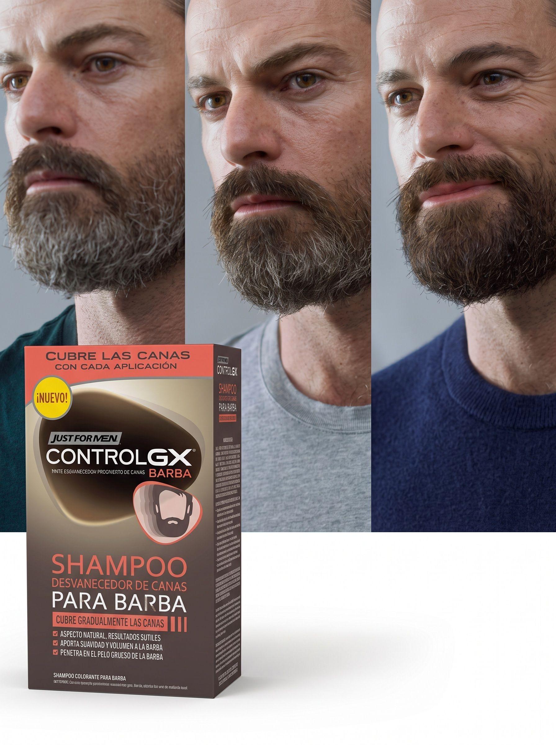 Shampoo JFM Control De Canas Gx Para Barba-4