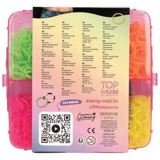 Set de gomas para pulseras de neon y con colgantes deTOPModel-6
