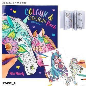 Precioso Colour & Design Book para amigos de los caballos-4
