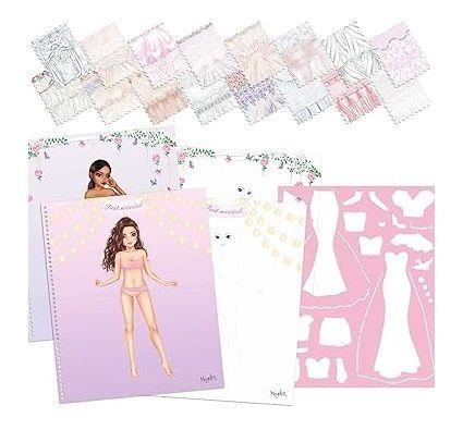 Libro para colorear y crear tu vestido de novia -2