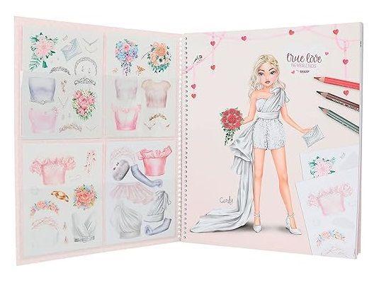 Libro para colorear y crear tu vestido de novia -3