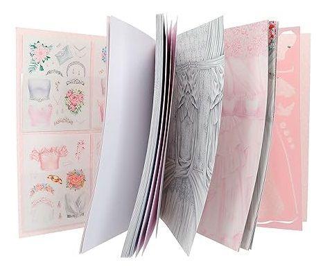 Libro para colorear y crear tu vestido de novia -5