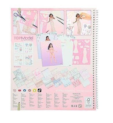 Libro para colorear y crear tu vestido de novia -6