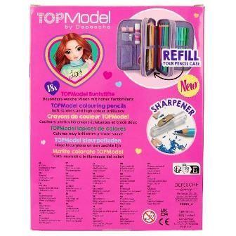TOPModel 18 lápices de colores con sacapuntas-2