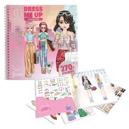 Cuaderno Dress Me Up Shopping Tour con 11 paginas de stickers TOPModel-0