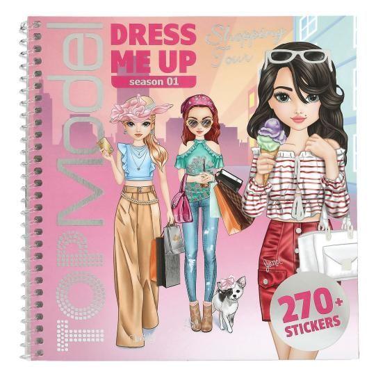 Cuaderno Dress Me Up Shopping Tour con 11 paginas de stickers TOPModel-1