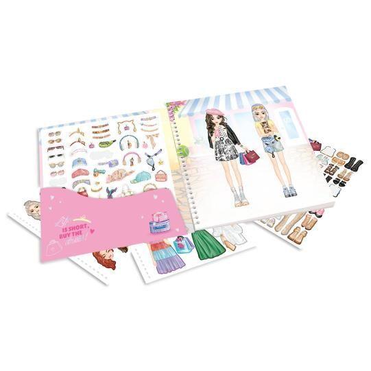 Cuaderno Dress Me Up Shopping Tour con 11 paginas de stickers TOPModel-2