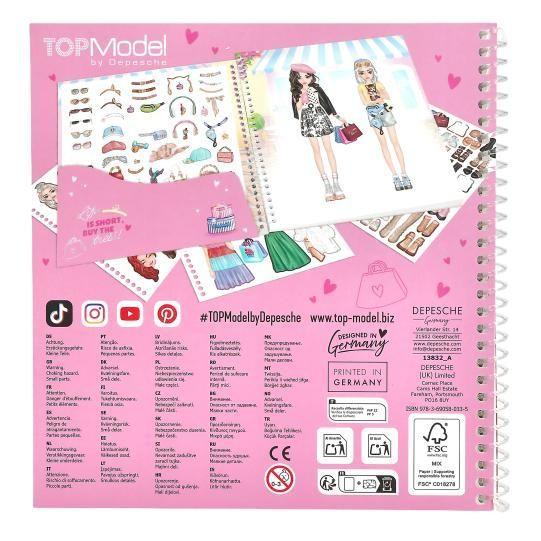 Cuaderno Dress Me Up Shopping Tour con 11 paginas de stickers TOPModel-3