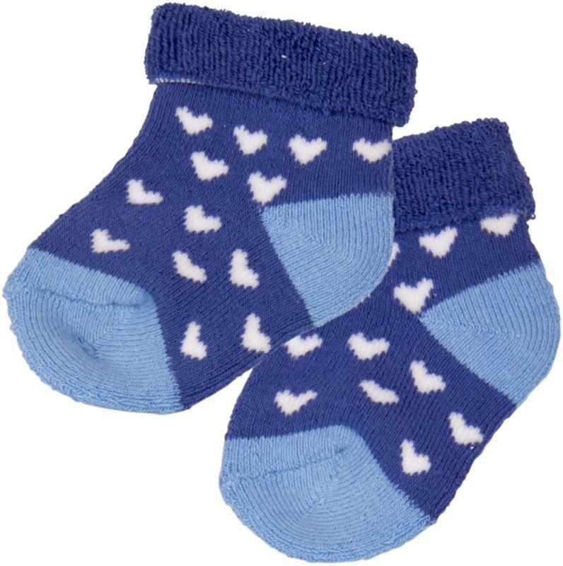 Calcetines para bebe en azul claro 3 pares de Bebe Suerte-2