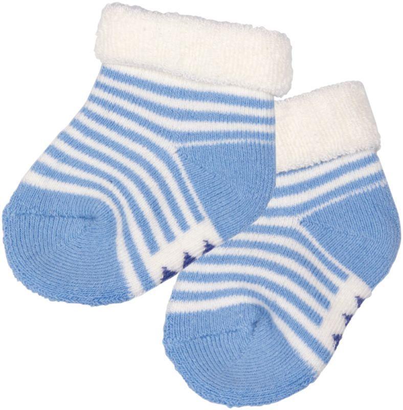Calcetines para bebe en azul claro 3 pares de Bebe Suerte-3