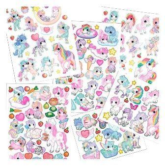 Cuaderno para crear tu mundo de unicornios con stickers-2