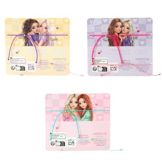Set De Pulseras De Coraz n Textil Mejores Amigas Topmodel-4
