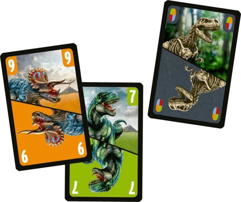 Juego de cartas Mau Mau T Rex World en aleman-1