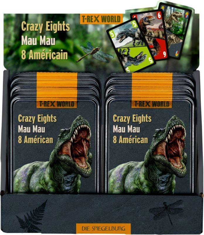 Juego de cartas Mau Mau T Rex World en aleman-2