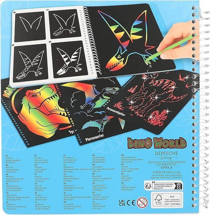 Dino World Magic-Scratch - Rascando dinosaurios en multicolor-4