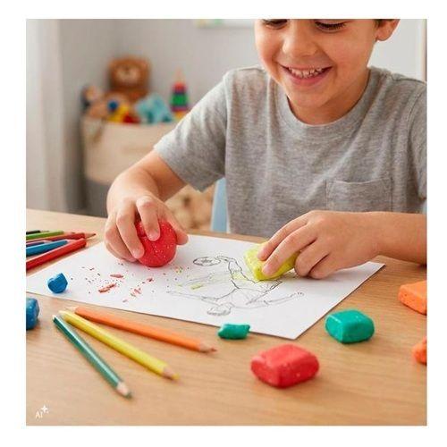 Goma De Borrar Moldeable Y Part culas Brillantes Action Worl-3
