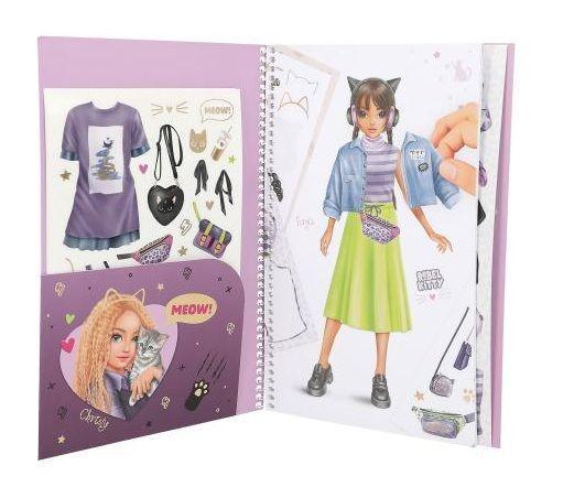 Cuaderno Visteme Y Dise ame Grande Rebel Kitty Topmodel-2
