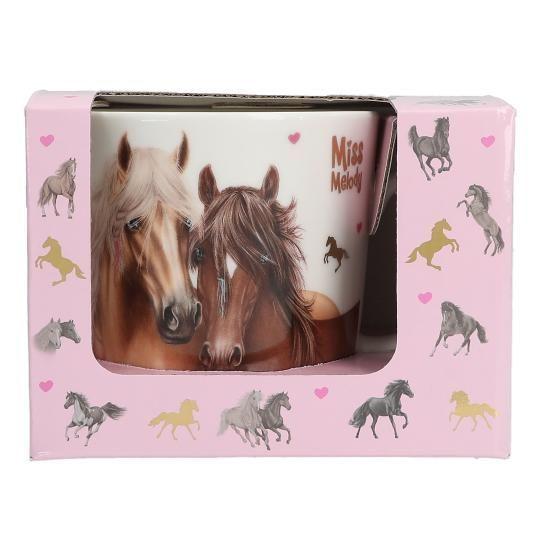 Taza De 250 Ml Con Motivo De Caballos Y Adornos Miss Melody-0