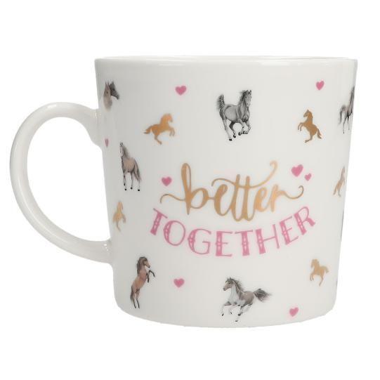 Taza De 250 Ml Con Motivo De Caballos Y Adornos Miss Melody-3