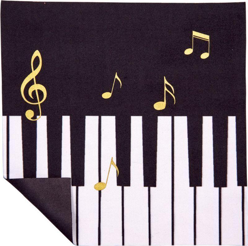 Estuche para lentes con estampado de notas musicales y pa o de limpieza All About Music-2