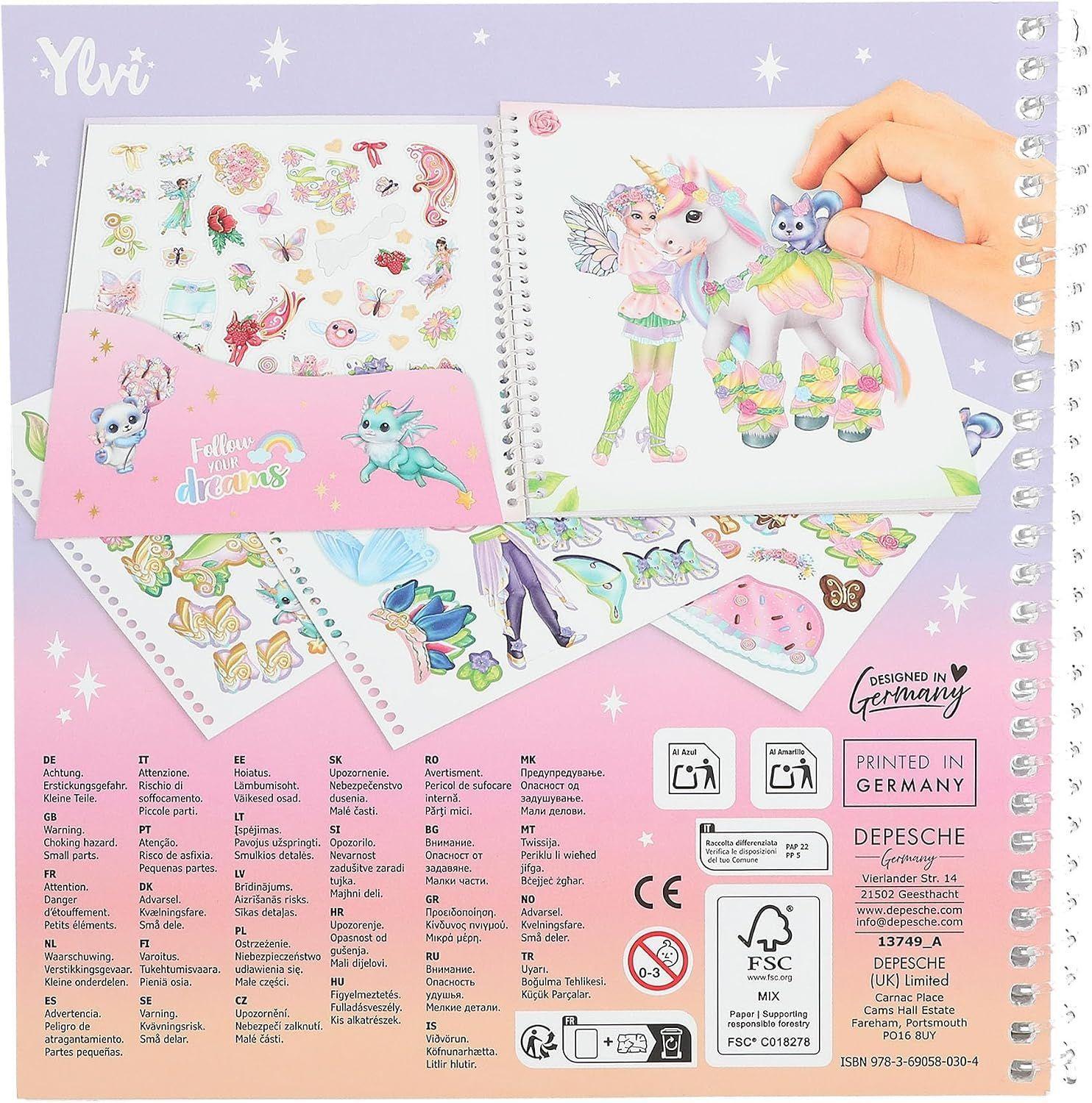 Cuaderno Con Calcoman as Para Crear Outfits ylvi Dress Me Up-2