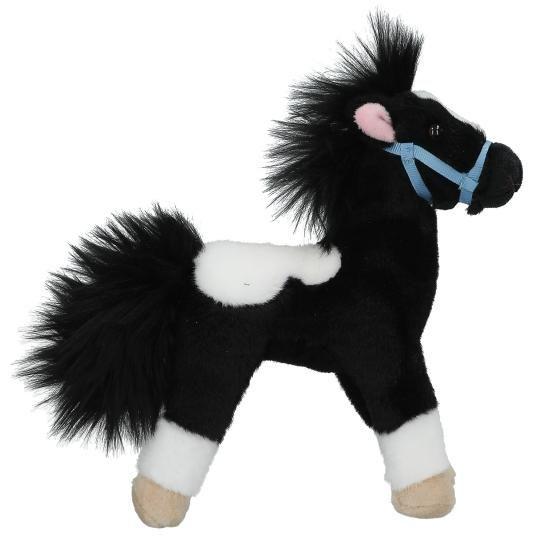 Caballo De Peluche Blanco Y Negro Super Suave Miss Melody-2