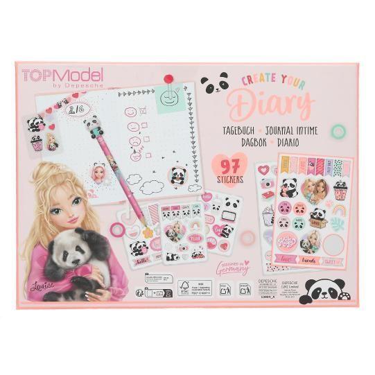 Crea tu diario de vida con tematica de panda TopModel-7