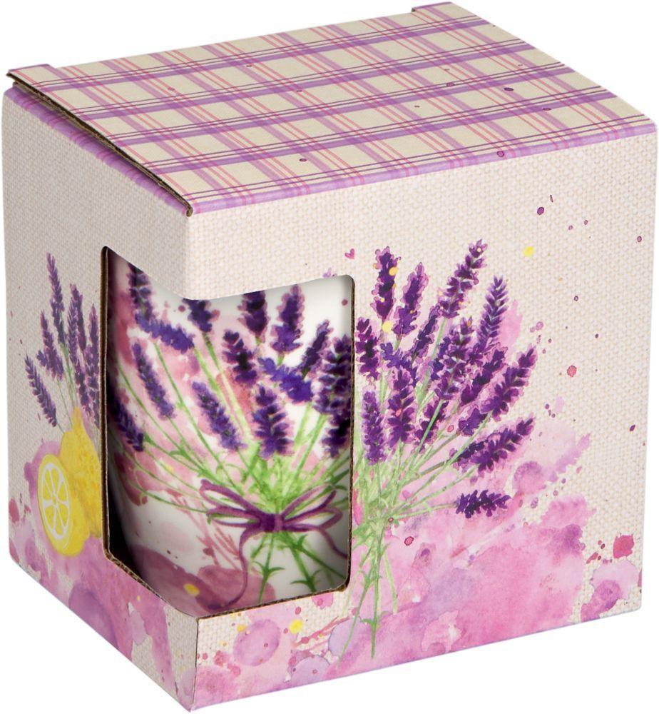 Taza de porcelana con delicado dise o de lavanda Provenza-1