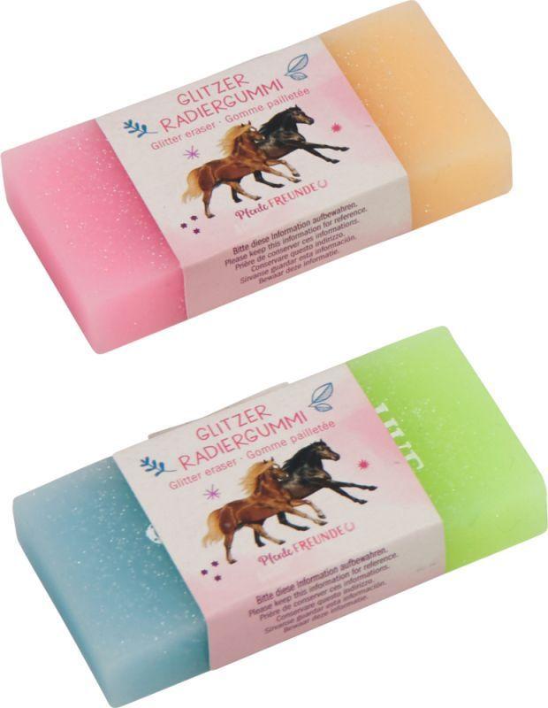 Goma de borrar multicolor y con brillo para Amantes de los caballos-1