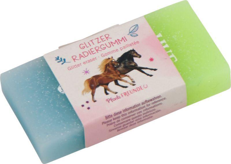 Goma de borrar multicolor y con brillo para Amantes de los caballos-2