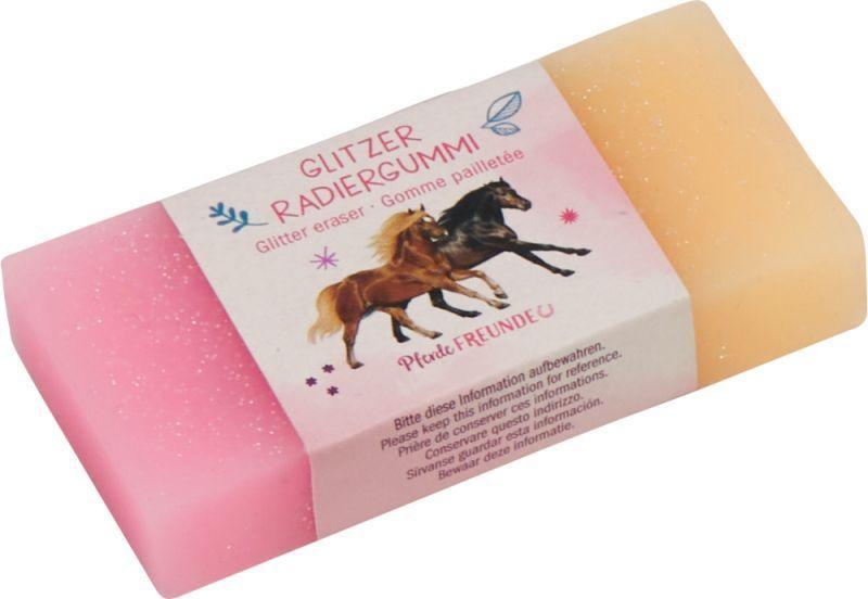 Goma de borrar multicolor y con brillo para Amantes de los caballos-3