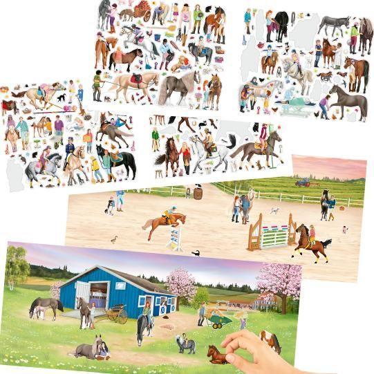 Crea Tus Happy Horses Con 420 Stickers-2