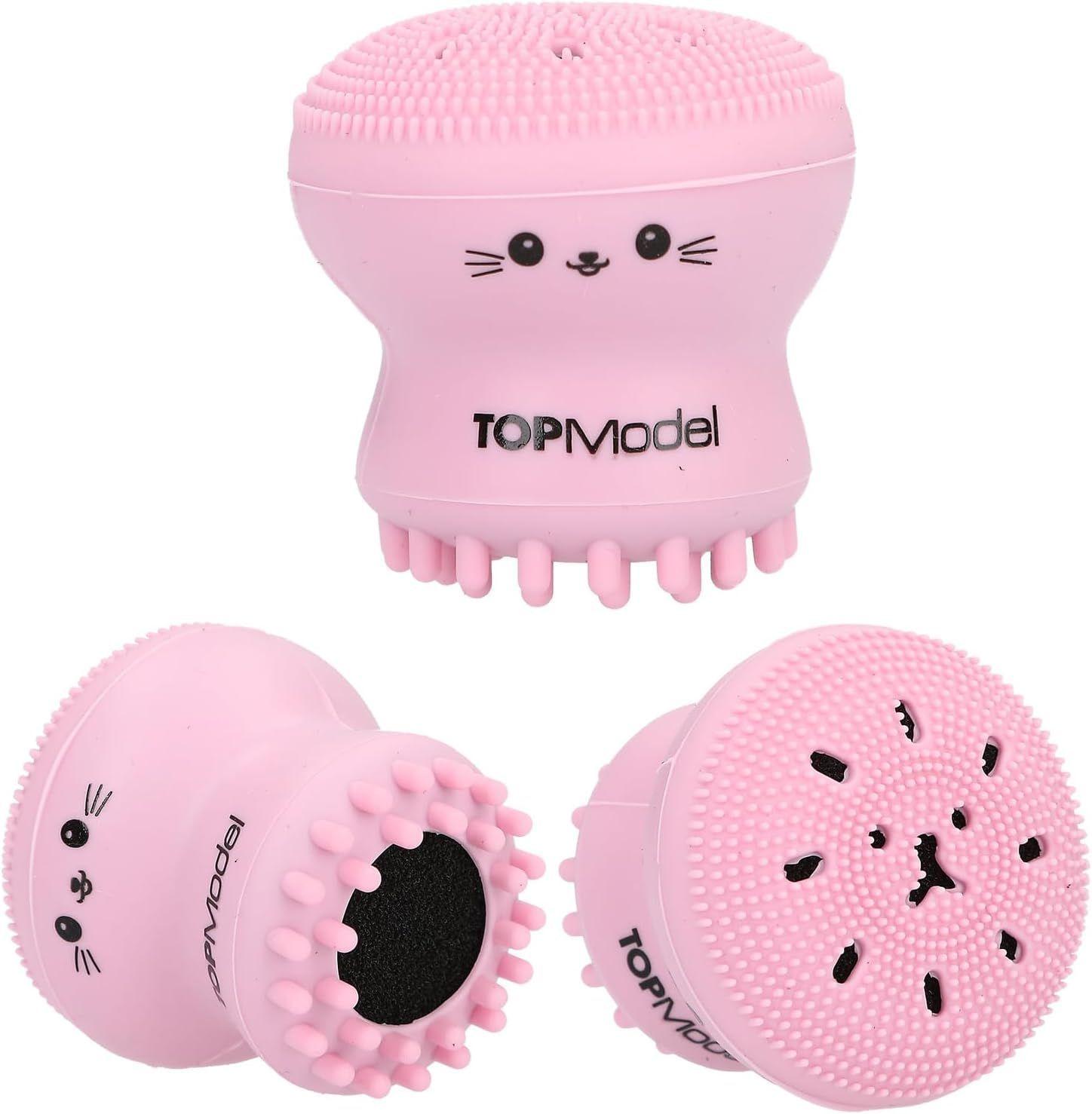 Set De Guante Y Esponja Facial Con Dise o De Gatito Topmodel-2