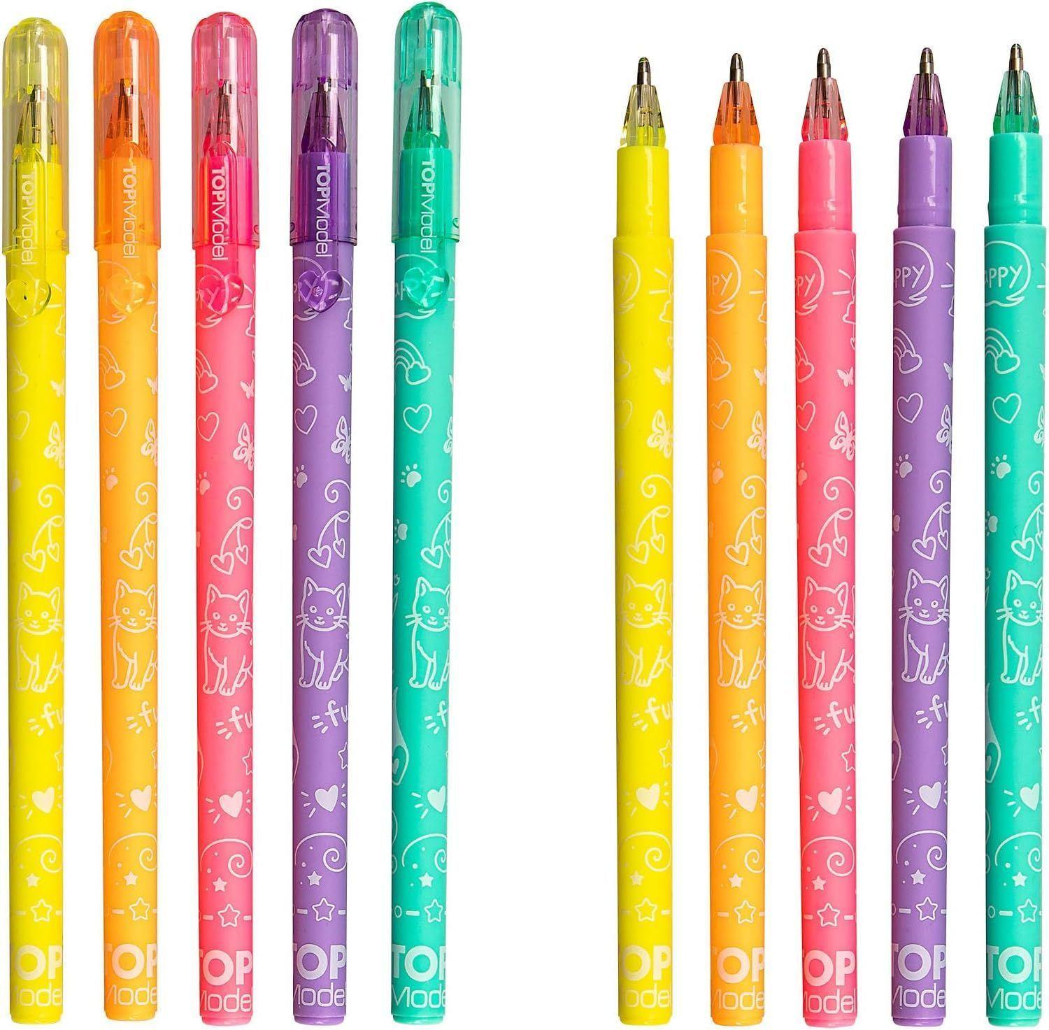 Cuaderno Neon Con 70 Paginas Y Set De Boligrafos Topmodel-4