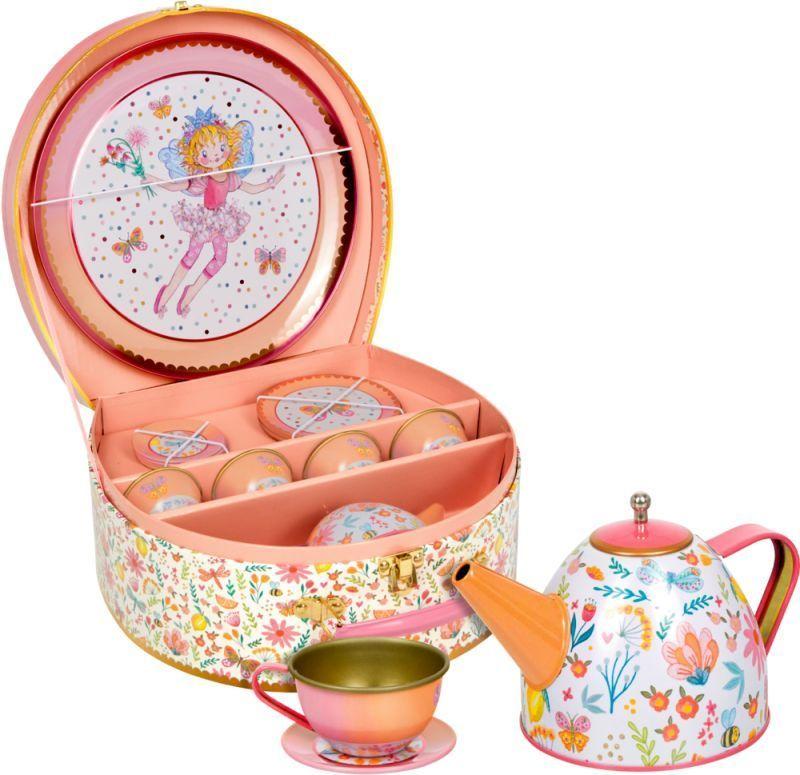 Vajilla de metal de 14 piezas con delicado dise o de juguete Princesa Lillifee-0